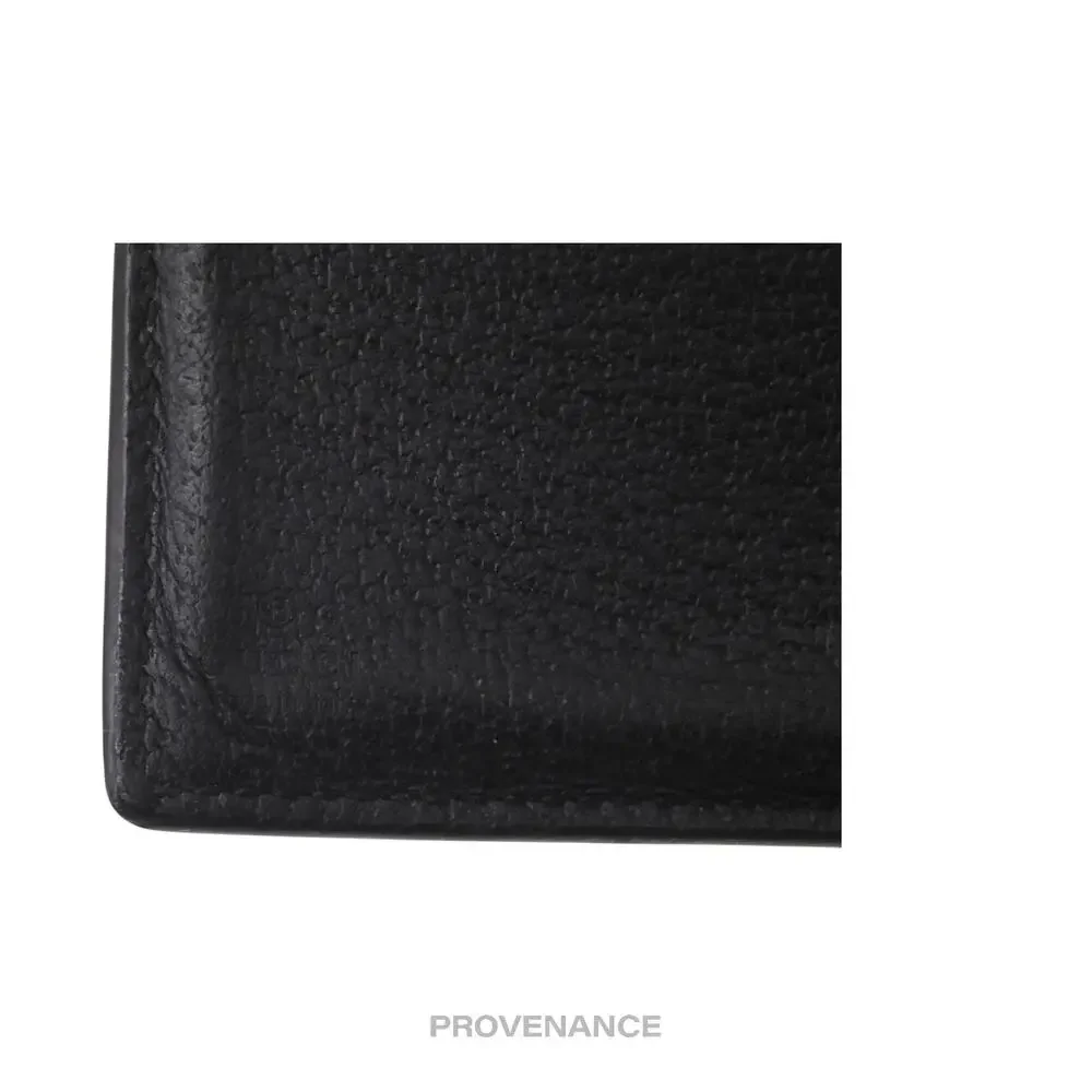 🔴 Gucci GG Marmont Bifold Wallet - Black Leather